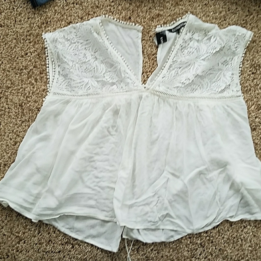 Express tie in back crop top